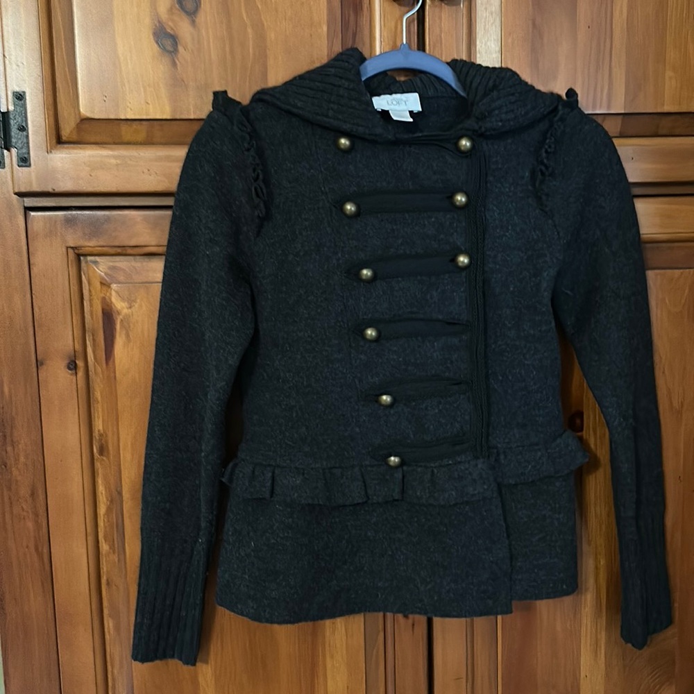 Loft cardigan/ sweater jacket. Merino wool. Nice used condition.